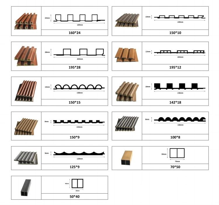 different designs of wood veneer wall panel
